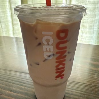 Dunkin' - Large French Vanilla Iced Coffee with Cream - Coffee & Tea Near Me - Portage, Indiana