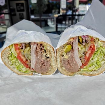 Gigi's Cafe - Ham and roast beef on French roll, all veggies, extra pickles, oil and vinegar - Breakfast & Brunch Near Me - Burlingame, California Gigi's Cafe - Ham and roast beef on French roll, all veggies, extra pickles, oil and vinegar - Breakfast & Brunch Near Me - Burlingame, California