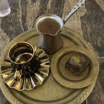 Royal Crepes - Turkish coffee with Baklava - Creperies Near Me - Beacon, New York