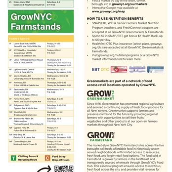 GrowNYC - The current GrowNYC market listing. 07/01/25 - Community Service/Non-Profit Near Me - New York, New York