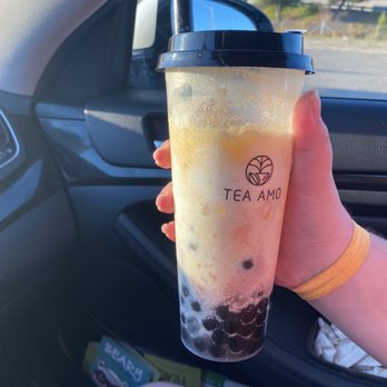 Tea Amo - Strawberry mango with boba - Desserts Near Me - San Marcos, California