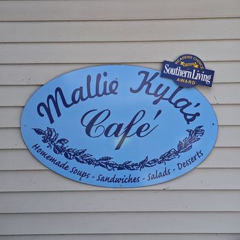 Mallie Kylas Cafe - Outside sign. Voted Southern Season's list of small town restaurants!! - Breakfast & Brunch Near Me - Brooksville, Florida