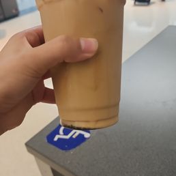 This is one side where you can see some of the grounds, there were even more before I drank a TON of them.