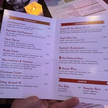 The Loaded Spoon - Miracle cocktail menu - Cocktail Bars Near Me - Freehold, New Jersey