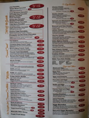 Menu photo 8 Pancake Joe's San Antonio, TX