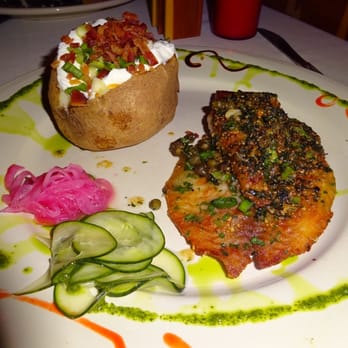 Cheryl's - Blackened fish entree - New American Near Me - Fulton, Texas