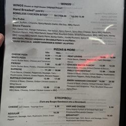 The Break Room Bar and Grill - Menu 10/4/2026