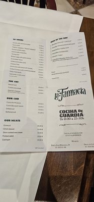 Menu photo 1 La Farmacia Madrid, M