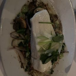 Chilean GARLIC CRUSTED SEA BASS Chilean GARLIC CRUSTED SEA BASS