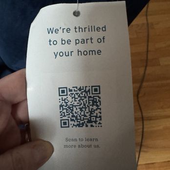 Joybird - Tag from the chair - Furniture Stores Near Me - San Francisco, California