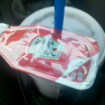 Culver's - Nice..... blue straws, and the awesome dipping ketchup packets - Fast Food Near Me - Mesa, Arizona