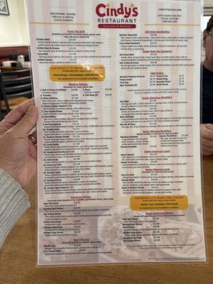 Menu photo 4 Cindy's Restaurant Turlock, CA