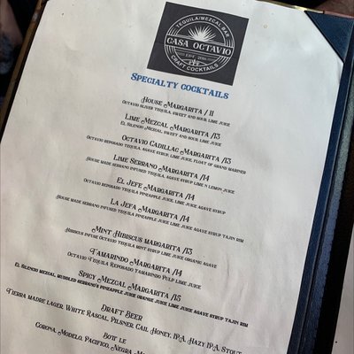 Menu photo 6 Casa Octavio San Diego, CA Menu photo 6 Casa Octavio San Diego, CA