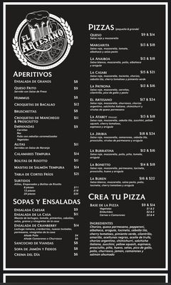 Menu photo 3 El Artesano Caguas, PR