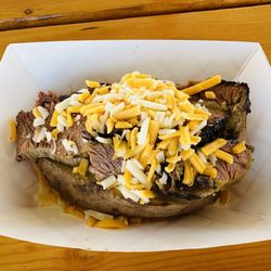 The Spare Rib BBQ - Baked potato with brisket was OK
