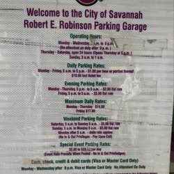Robinson Parking Garage - Parking rates as of 4/18/2025