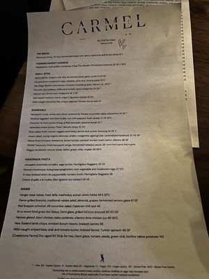 Menu photo 4 Carmel Los Angeles, CA