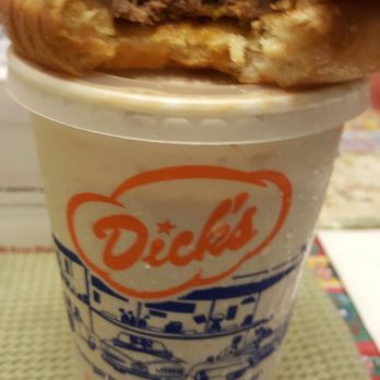 Dick's Drive-In - Cheeseburger and chocolate milkshake (11/21/17) - Burgers Near Me - Seattle, Washington Dick's Drive-In - Cheeseburger and chocolate milkshake (11/21/17) - Burgers Near Me - Seattle, Washington