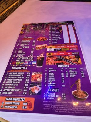 Menu photo 1 Mr. Crabby’s San Antonio, TX