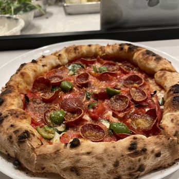Sei Pizza Bar - Napoletana Pizze with pepperoni - Pizza Near Me - Los Angeles, California Sei Pizza Bar - Napoletana Pizze with pepperoni - Pizza Near Me - Los Angeles, California