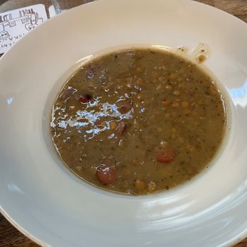 Lokál U Caipla - Lentil soup with Frankfurters - Gastropubs Near Me - Brno, JM