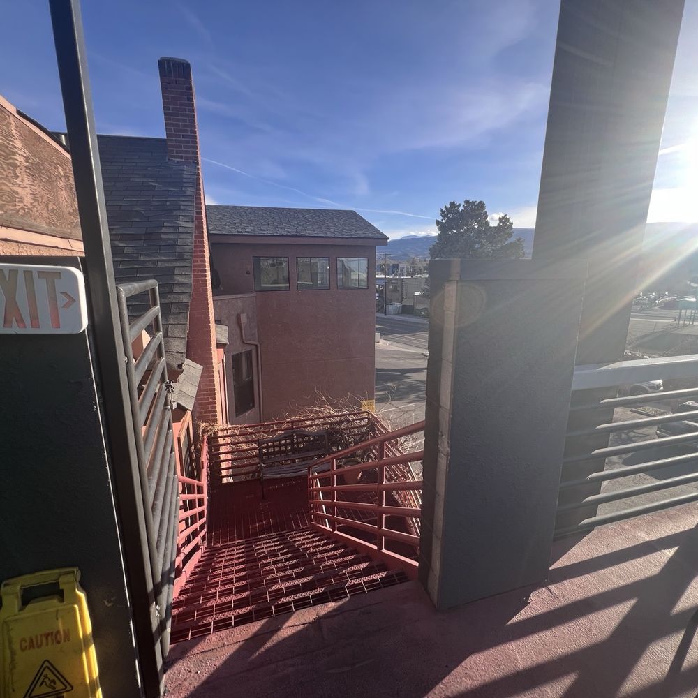 3/10/26 FYI. Roof top Patio seating. Exit.