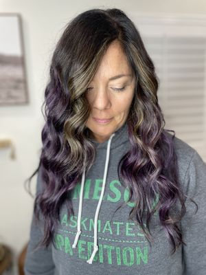 Custom Hair color - If you’re looking for a fun pop of color, we have all the right shades!! Use your hair as a statement!