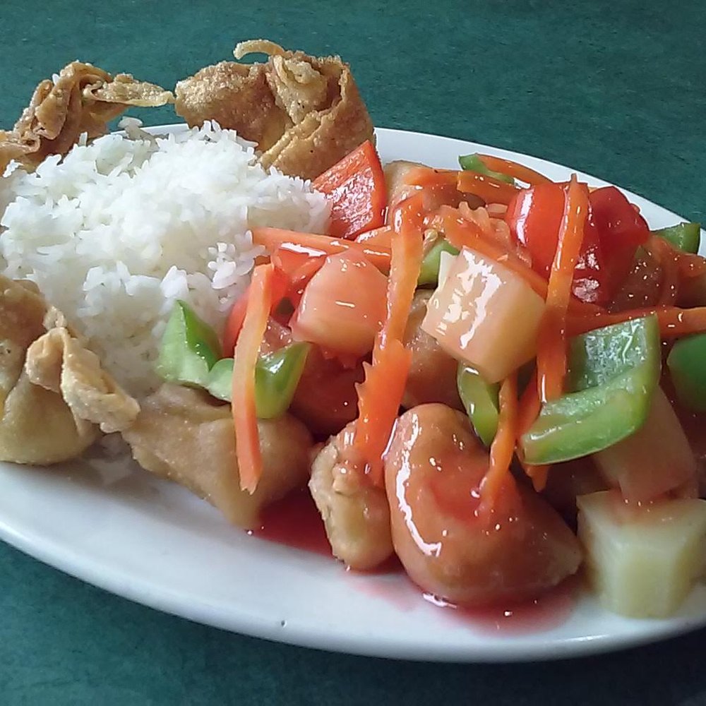 Tay Ho - Sweet & Sour Chicken Dinner Special (with steamed rice and wantons). Fresh veggies and light batter make all the difference! - Vietnamese Near Me - Saint Paul, Minnesota Tay Ho - Sweet & Sour Chicken Dinner Special (with steamed rice and wantons). Fresh veggies and light batter make all the difference! - Vietnamese Near Me - Saint Paul, Minnesota