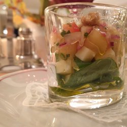 Hotel Kabis - Almkäsesalat als Gruß aus der Küche