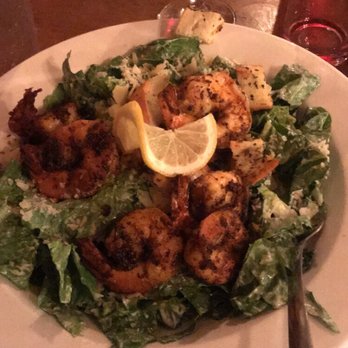 Nolan's Brick Oven Bistro - Caesar salad with blackened shrimp! - Cafes Near Me - Wolfeboro, New Hampshire