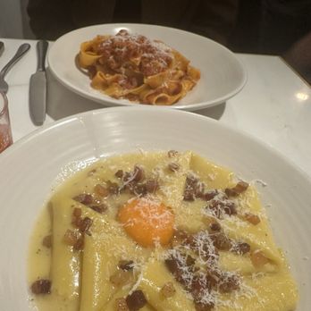 Bancone - Carbonara and Spicy pork ragu - Italian Near Me - London, XGL Bancone - Carbonara and Spicy pork ragu - Italian Near Me - London, XGL
