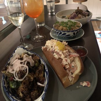 The Kingstide - Lobster roll with sprouts, crab fried rice and seared tuna - Seafood Near Me - Island, South Carolina The Kingstide - Lobster roll with sprouts, crab fried rice and seared tuna - Seafood Near Me - Island, South Carolina