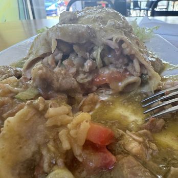 Cocina Sabores & Catering - Inside the pork salsa verde burrito; super tender pork and the best beans I've had in WA. - Mexican Near Me - Mount Vernon, Washington Cocina Sabores & Catering - Inside the pork salsa verde burrito; super tender pork and the best beans I've had in WA. - Mexican Near Me - Mount Vernon, Washington