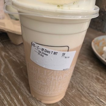 Happy Lemon - Ummm??? Where the heck is the Oreos in my Oreo milk tea?????? FAIL... - Juice Bars & Smoothies Near Me - Burlingame, California Happy Lemon - Ummm??? Where the heck is the Oreos in my Oreo milk tea?????? FAIL... - Juice Bars & Smoothies Near Me - Burlingame, California