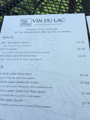 Menu photo 8 Vin du Lac Winery & Bistro Chelan, WA