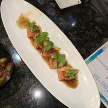 MK's Sushi - Fort Worth - Salmon Ceviche Plate - Sushi Bars Near Me - Fort Worth, Texas MK's Sushi - Fort Worth - Salmon Ceviche Plate - Sushi Bars Near Me - Fort Worth, Texas