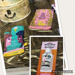 Amore Pin Up Boutique - Just a few of the cool things you can find inside...I am a bitch when it comes to germs!