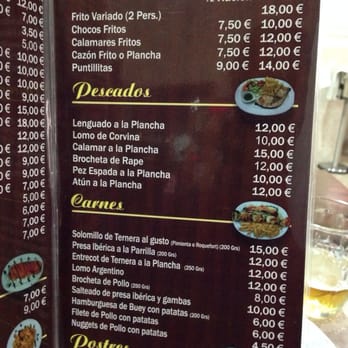 La Pérgola - Menu 2/2 - Spanish Near Me - Rota, California