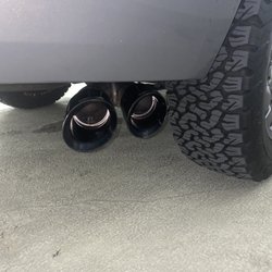 Old Town Shell - The exhaust they installed, full car back exhaust