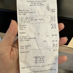 Nantucket Pharmacy - My receipt so management can see time and date rewind camera and confirm the employee actions and lack there of.