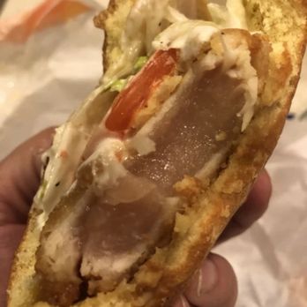 Burger King - raw Hand-Breaded Chicken Sandwich - Fast Food Near Me - Spring Hill, Florida