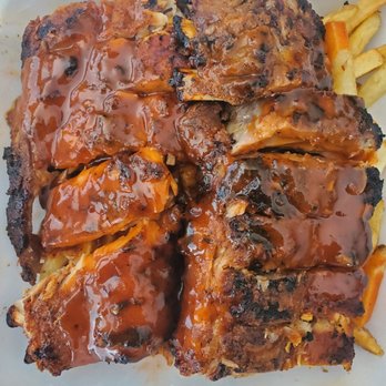 Phil's BBQ - Full Baby Back Rib Dinner, Large side of Fries - Barbeque Near Me - San Diego, California Phil's BBQ - Full Baby Back Rib Dinner, Large side of Fries - Barbeque Near Me - San Diego, California