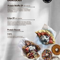 Pastries menu