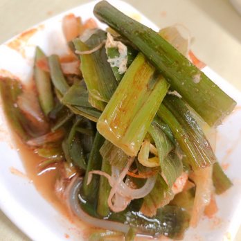 Myong Dong - All the green onions from the beef soup - Korean Near Me - Beltsville, Maryland