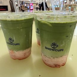 Strawberry Matcha Milk Latte