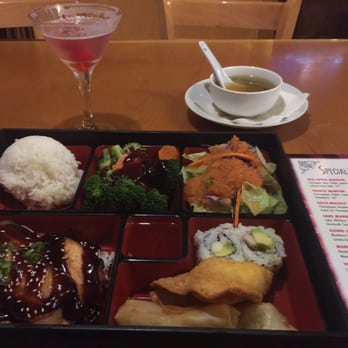 Naked Tchopstix - Salmon Teriyaki Bento Box - Japanese Near Me - Fort Wayne, Indiana