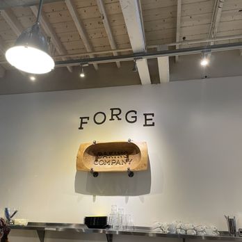 Forge Baking Company - Cool antique decor, mixing industrial steel and rustic wood elements - Cafes Near Me - Somerville, Massachusetts