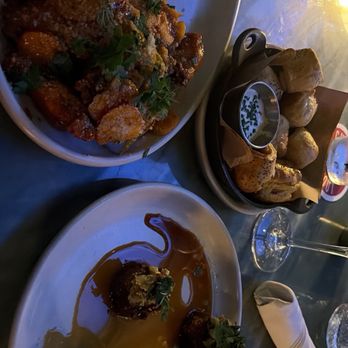 Culinary Dropout - Hot Wings, Wagyu Pigs in a Blanket, Smashed Potatoes and Gravy - New American Near Me - Birmingham, Alabama Culinary Dropout - Hot Wings, Wagyu Pigs in a Blanket, Smashed Potatoes and Gravy - New American Near Me - Birmingham, Alabama