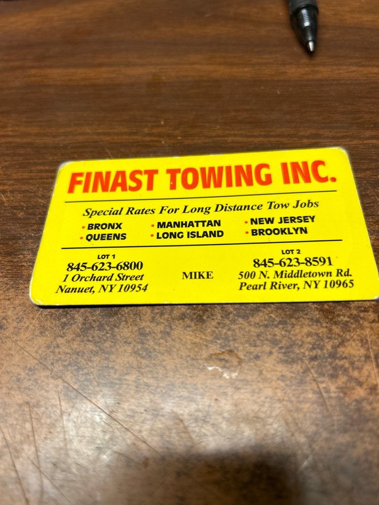 FINAST TOWING Updated September 2024 47 Photos 1 Orchard St