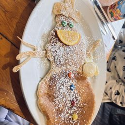 Frosty the snowman pancakes!